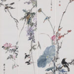 邵幼軒（1918－2009）花鳥四屏