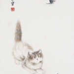 曹克家（1906－1979）蝶貓圖