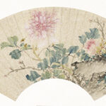 張熊（1803－1886）牡丹青石