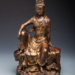 銅鎏金自在觀世音菩薩像