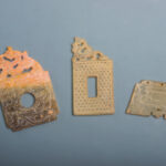 方形玉璧三件組